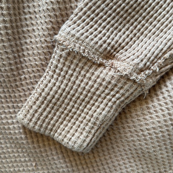 NWT!  Aerie Lumberjane waffle polo sweatshirt, size XXS - Picture 6 of 10